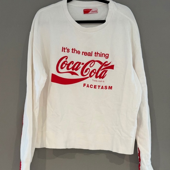 *Rare* Facetasm Coca Cola Sweatshirt Size 5 - Picture 1 of 3
